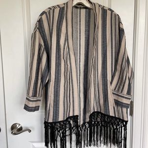 ZARA FRINGE BED JACKET